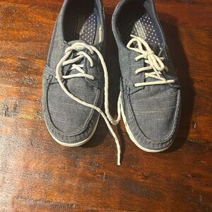 Casual Blue Canvas Shoes
